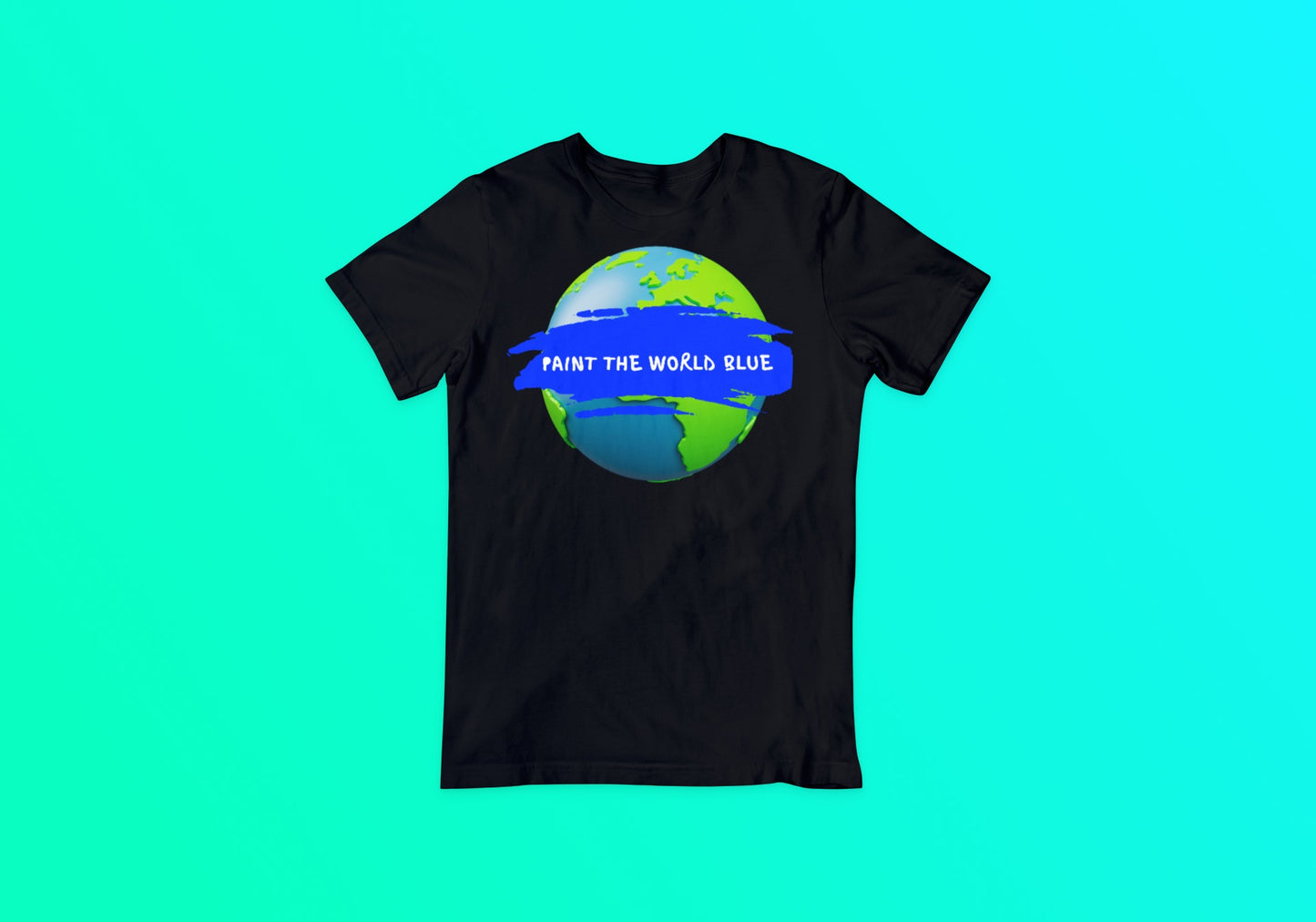 Paint The World Blue Tee