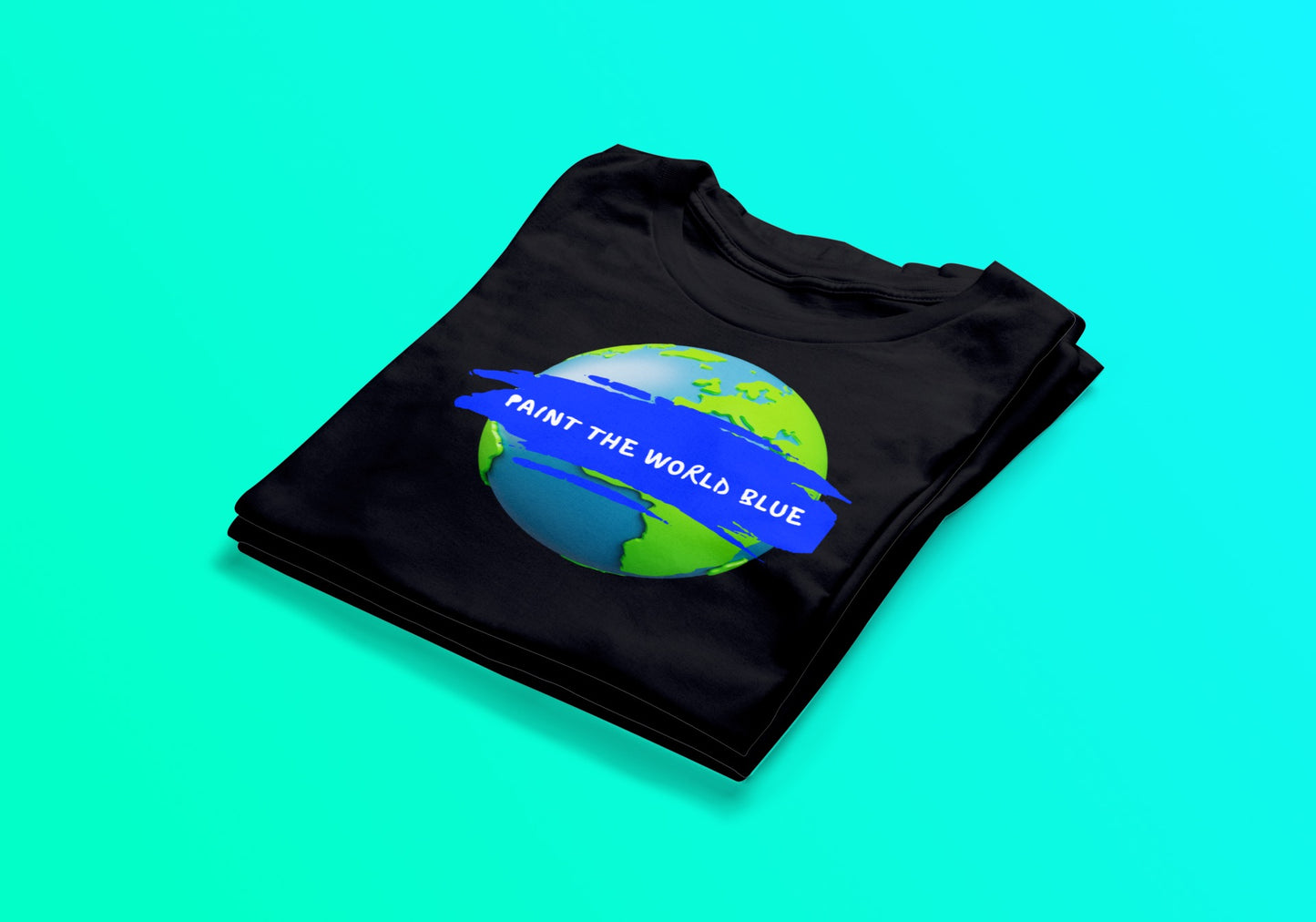 Paint The World Blue Tee