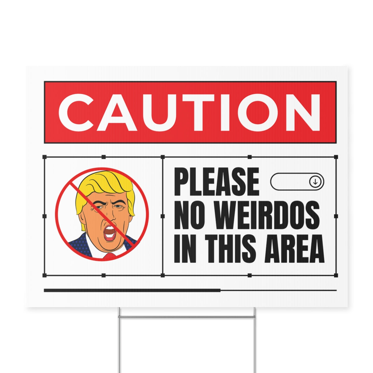 Caution Yard Sign