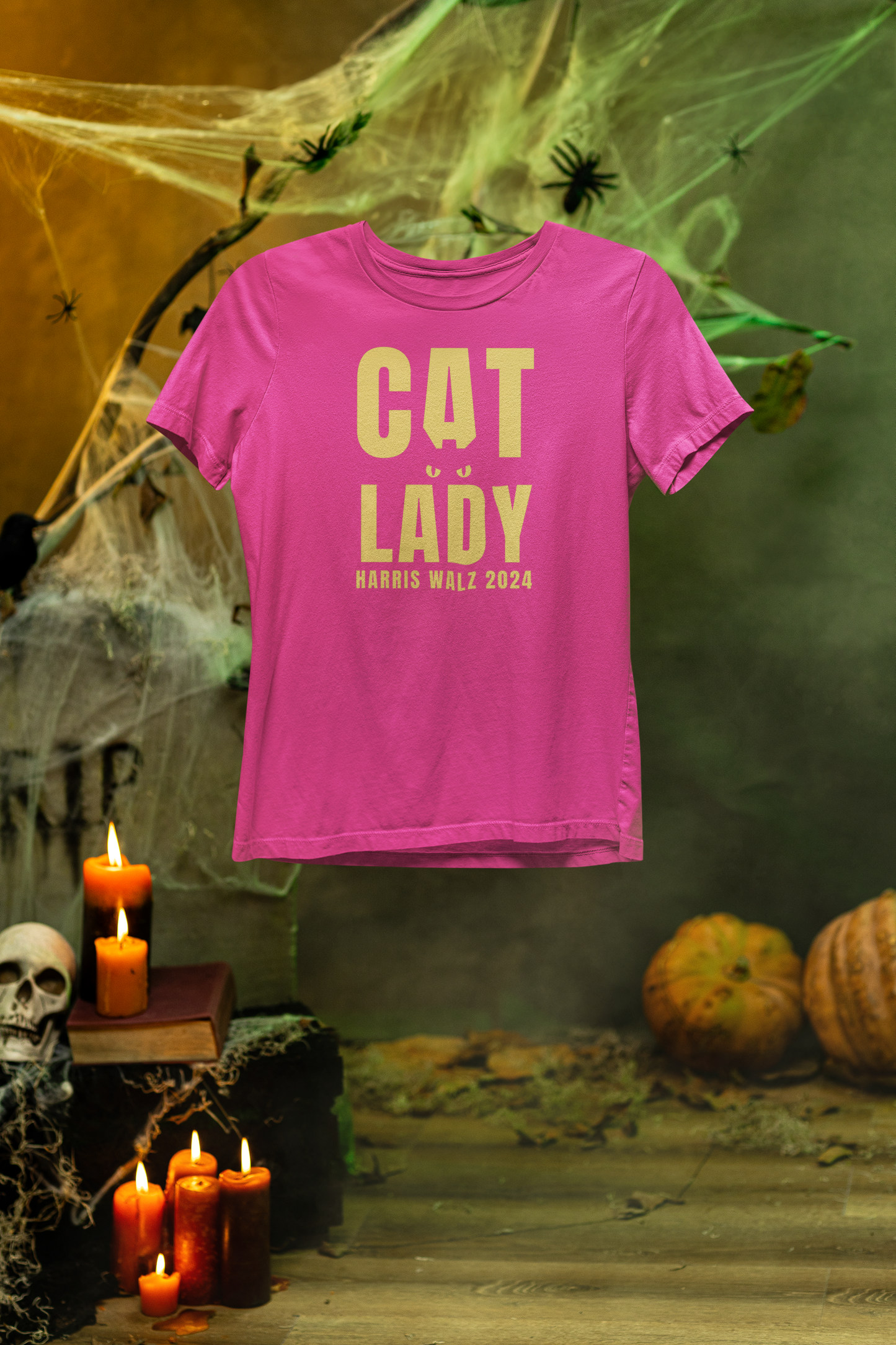 Cat Lady Halloween Tee