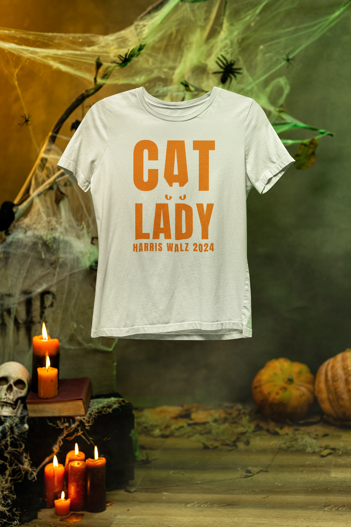 Cat Lady Halloween Tee