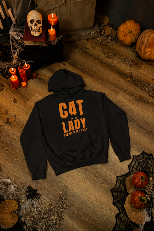 Cat Lady Halloween Hoodie