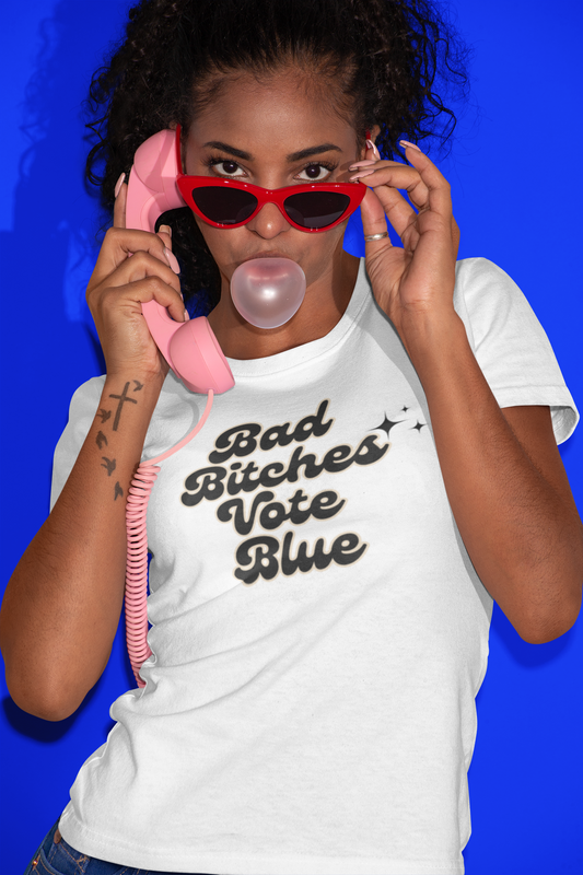 Baddies Vote Blue Tee