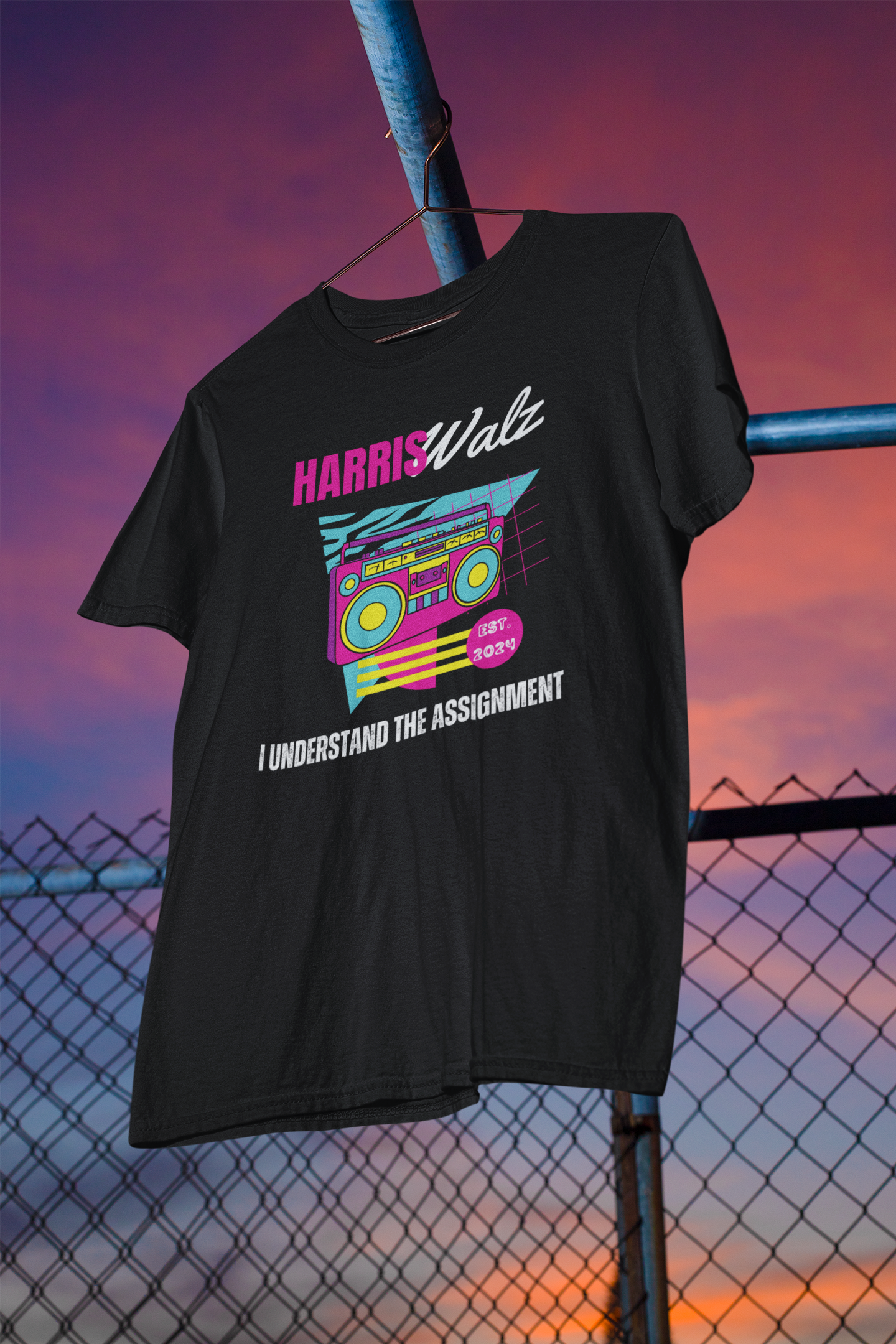 90s Inspired Harris Walz Tshirt