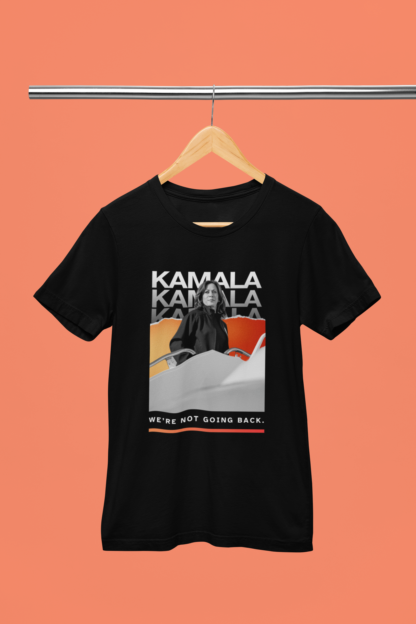 Kamala Harris “We’re Not Going Back” Image Tshirt